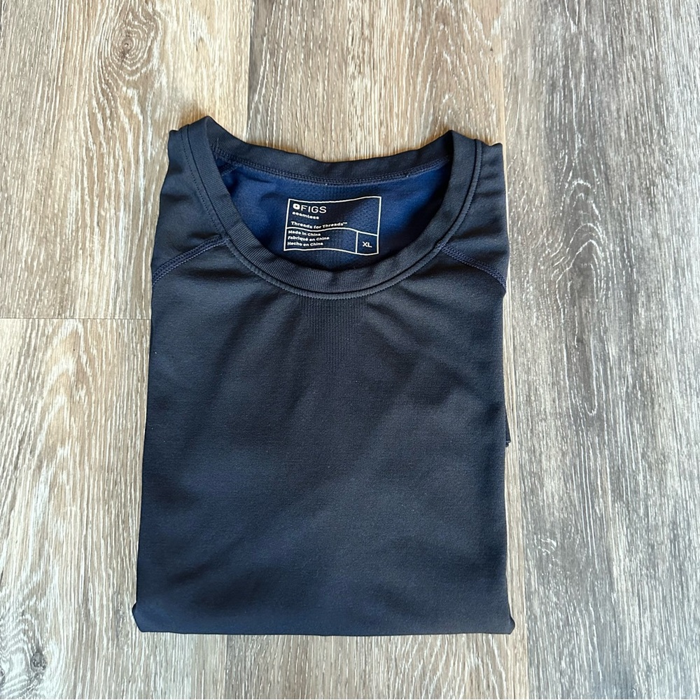 Figs Navy Salta Seamless Longsleeve Underscrub